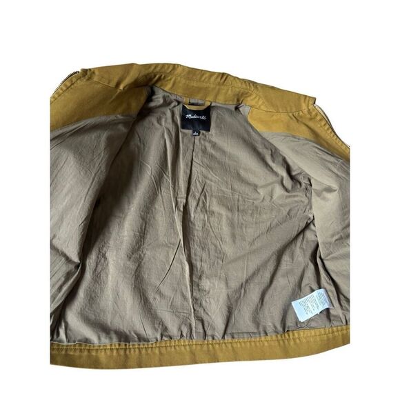 Madewell Cropped Utilitarian Jacket size S Regenerative Chino Spiced Olive - Picture 13 of 15
